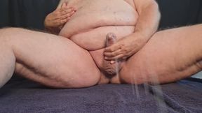 Semi Erect Cock Huge Cum Dump