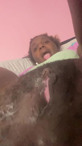 Making creamy pretty pussy queef post freaks nasty solo masturbation with cum
