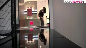 Bitch's juicy twat torn apart after deep sucking a monster cock