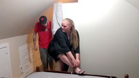 Stepmom Gets Caught Cheating by Her Stepson, but She Fucks Him Too so He Won't Tell!