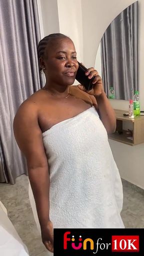 Busty Babe Gets Horny and Call Her Boyfriend