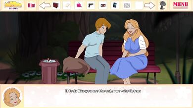 His girlfriend let him cum on her pussy after their first date Milftoon gameplay