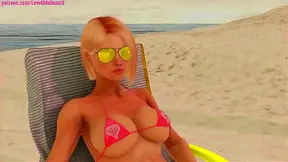 Twin Futanaris Savor Steamy Oral Encounter Under the Sun – 3D Lust Frenzy