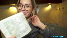 Blonde Beauty's Festive Tree Play Ignites Wild Passion