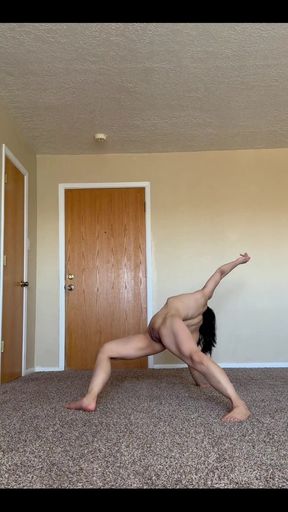 Video of Me Being Nude and Stretchy at Home