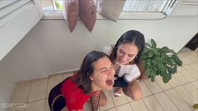 sensual yet rough threesome - kinky mary enjoying every thrust