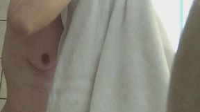 TOWEL DRYING MY BODY OFF