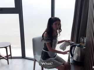 Freeze Time Stop - Maid gets drilled and her cunt gets cum inside