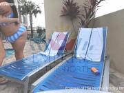 Poolside Piggy - Weight Gain Tease & Body Contrast Featuring Nadya BBW