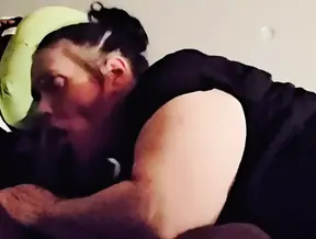 Straight a Student Hits His Mark for Gumjobs From Step Mom
