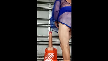 Danieladeep - K Cup Breastplate -15'_'_ Dildo - Blue Nightdress