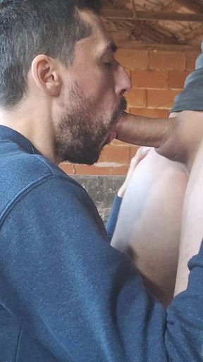 Hot Daddy Sucking Stud Massive Cock and Nuts 3 Times