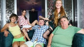 Ginger Mi and Liliana Lily both love sucking this hard penis on cam