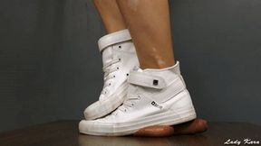 Suffer Beneath My White Sneakers Before Pleasure - close view 1 (720HD)