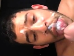 Arab Boy take the full load of daddys cum..