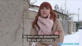 Redhead Enjoys Outdoor Encounter with Stranger