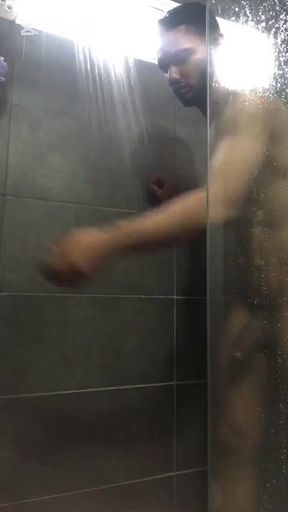 Must-see moment from &quot;Latino daddy takes a shower and masturbates - Jovenpoder&quot;