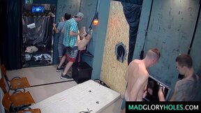 Anonymous Gangbang Fuck at Public Swingers Club