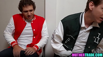 Stepmoms taking care of over horny stepsons | Taboo group sex