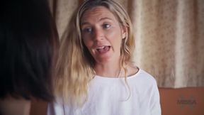 Frisky Lesbians Make Out Under The Waterfall