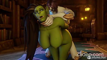 Female orc loves a rough pounding