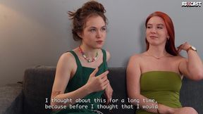fiery crystal white, runaway bride interview in hardcore anal fucking with two big cocks! part 1