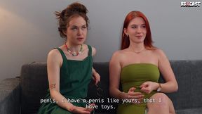fiery crystal white, runaway bride interview in hardcore anal fucking with two big cocks! part 1