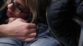 Remote Control Orgasm on Train / Public Female Orgasm