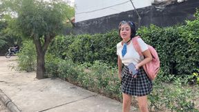 I Run Away From College and Go to My Boyfriend&#039;s House to Have Hard Sex and End up Cumming in My Innocent Face