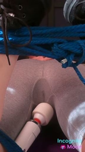 Moaning Gym Girl in Bike Shorts Made to Cum With Vibrator