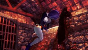 raven takes a ride on the wooden pony bsdm - titans porn