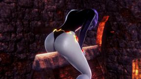 raven takes a ride on the wooden pony bsdm - titans porn