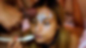 CUM FACIAL 3 - Loren Eats Up All of Jack's Cum Pudding after a Messy Facial (Cum Spoon and Slow Mo)