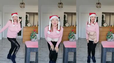Happy Holiday Striptease huge tits by Milf MariaOld