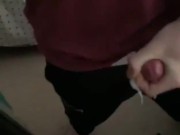 Massive Cumshot on Mirror