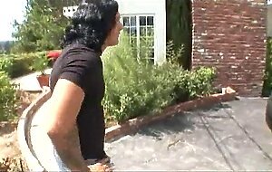 Horny blonde takes two cocks