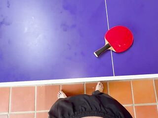 I win wager and my sister-in-law gives me her constricted snatch as a prize, I suck it more excellent than this babe plays ping pong