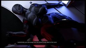 Star Pheriphery [ FUTANARI HENTAI game ] Ep.15 femboy wandering alone among BDSM latex suit futa with GIANT COCK !