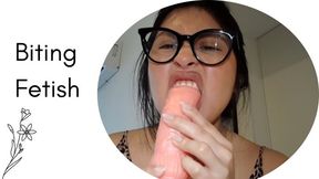 Biting my dildo non-stop