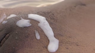 Ebony cuty fucked by BWC and cum on pussy