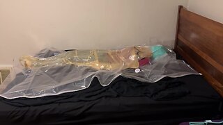 2023 latex sleepsack breathplay with rubberdogbroncos jade head balloon