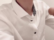 【BL】トイレ中に手コキして欲しいと言われ抜いてあげるイケメン社会人