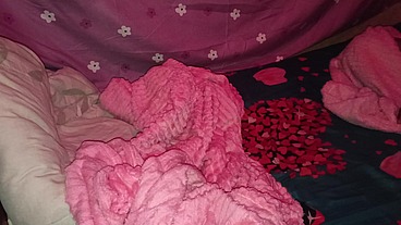 Blow and rim ends up in pussy gape wide Open