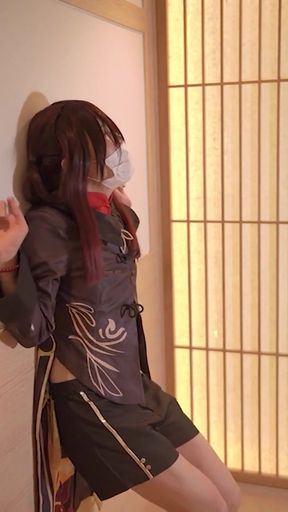 Wearing Dildo Sex toy Genshin Hu-Tao VOL.9 Masturbation   Clip 1