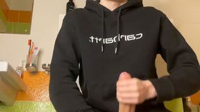 Petite Twink's Intense Jerk Off Climax