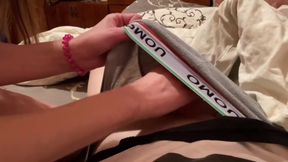 Female student in a dorm sucks a cock for the first time