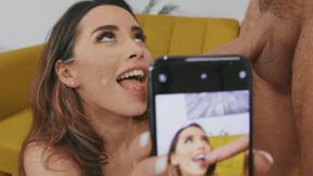 ”BRAZZERS - New Step Dad Get In Trouble With Cock Pics”