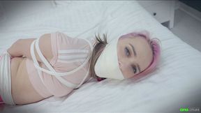 Chloe Toy - The Bounty Hunter MP4 HD ( Tape Gagged , Frogtied , DID , Bondage , BDSM , Wrap Gagged , Microfoam Tape Gag )
