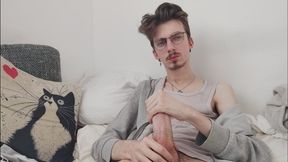 Masturbating off alone
