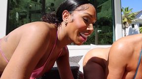 threesome with trans - fucking the asshole of lauren coxx & parriss xxx